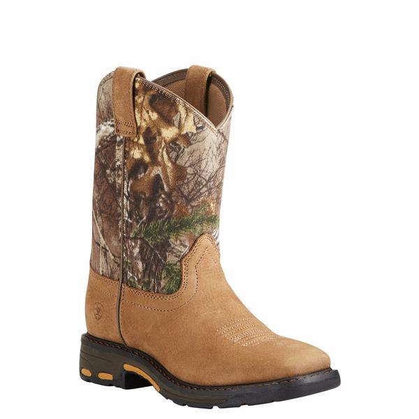 Ariat camo square toe boots best sale