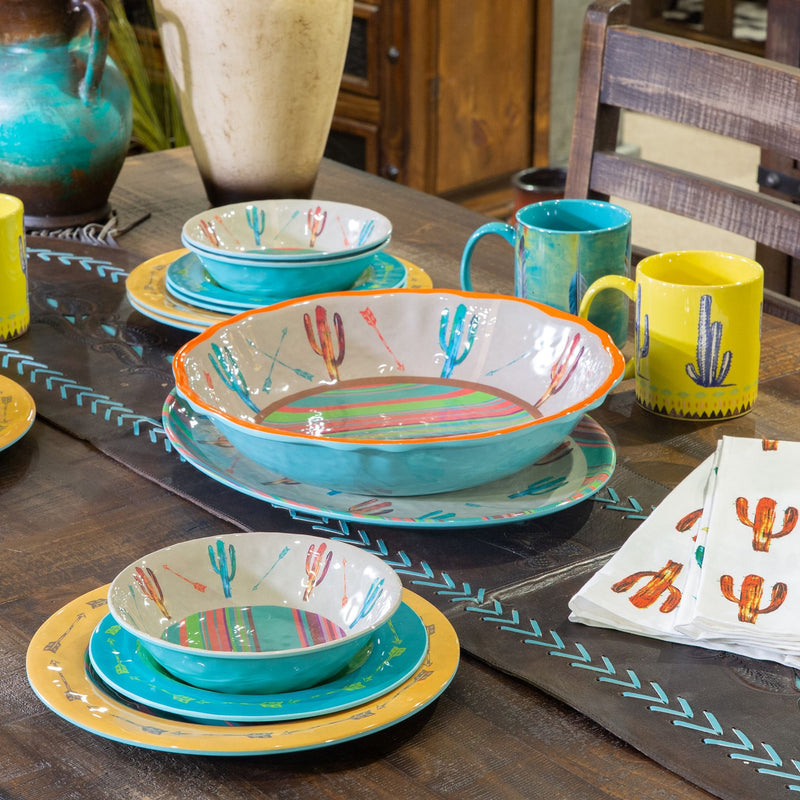 Teal hotsell melamine dinnerware