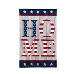 Evergreen Stacked Home Burlap House Flag #13B10384