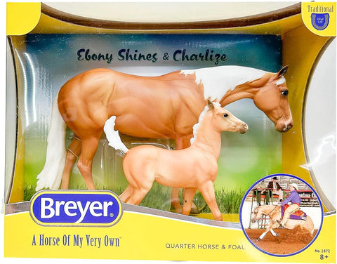 Breyer Ebony Shines and Charlize | Quarter Horse Set  #1872