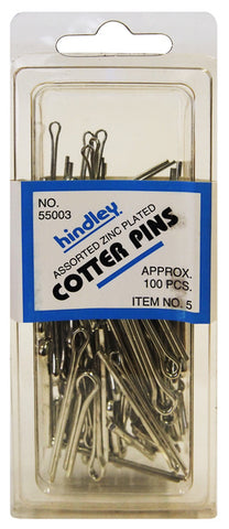 Zinc Plated Steel Cotter Pin Assortment #19610456