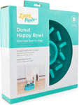 ZIPPYPAWS HAPPY BOWL SLOW FEEDER DONUT #073151