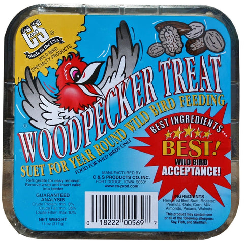 C&S TREAT SUET WOODPECKER 11OZ #428044