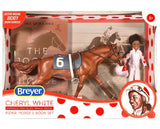 Breyer Cheryl White Rider, Horse, and Book Set #6236