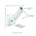 White Finish Adjustable Aluminum House Flag Bracket #04003