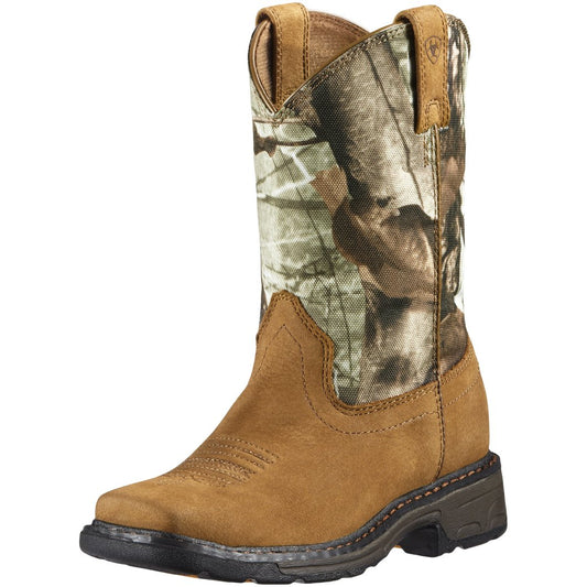 Ariat Kids Workhog Boot Camo Aged Bark #10011934