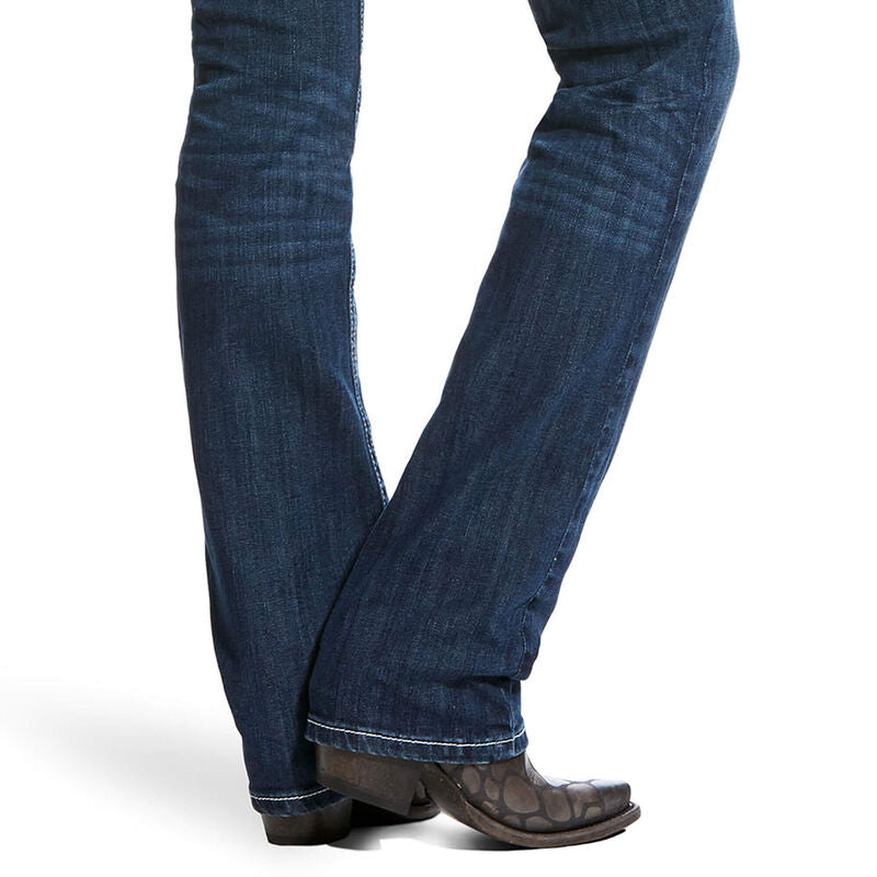 Ariat Ladies R.E.A.L. Mid Rise Stretch Ivy Stackable Straight Leg Jean #10024300
