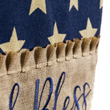 God Bless this Porch, Poly BURLAP GARDEN FLAG #14B4824