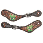 Circle Y CACTUS COUNTRY SPUR STRAPS #1010-35-SC