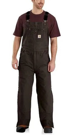 Carhartt Men's QUILT-LINED WASHED DUCK BIB OVERALLS #104031