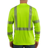 Carhartt Men's Force High-Visibility Long-Sleeve Class 3 Work T-Shirt #100496