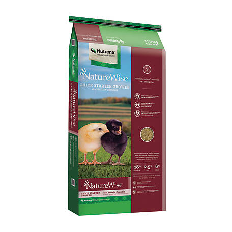 Nutrena NatureWise Starter and Grower Chick Feed, 18% Crumbles  #91577