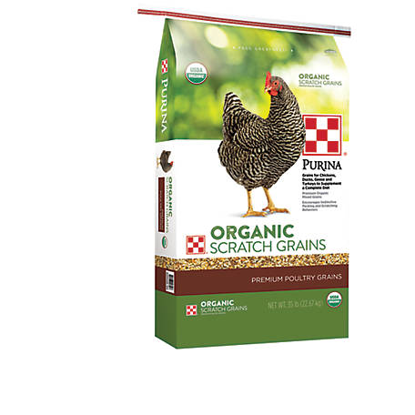 Purina Scratch Grains Organic Chicken Feed, 35 lbs., #3003485-124