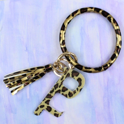 Leopard Key Chain Leopard Print Tassel  #K1