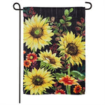 Fall Sunflowers Garden Suede Flag #14S9262