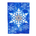 Winter Snowflakes House Applique Flag #159190SA