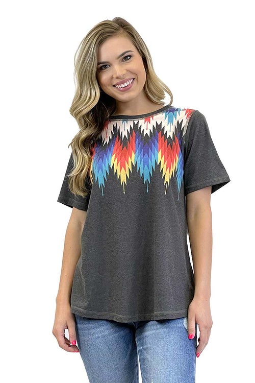 Rainbow Aztec Women's Shirt #T993