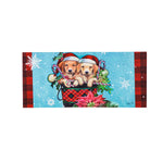 Christmas Puppy Bucket Sassafras Switch Mat #431883