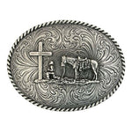 Christian Cowboy Attitude Belt Buckle #61304