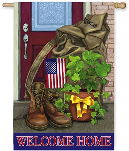 Soldier Welcome Home Garden Flag Size: 44" H x 28" W #13S2510