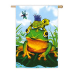 Evergreen Frog Pile House Flag #13A4144