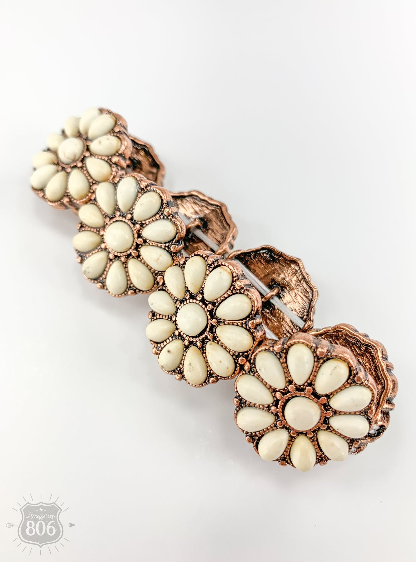 BRACELET  FLOWER STRETCH  #806-B018-CWH