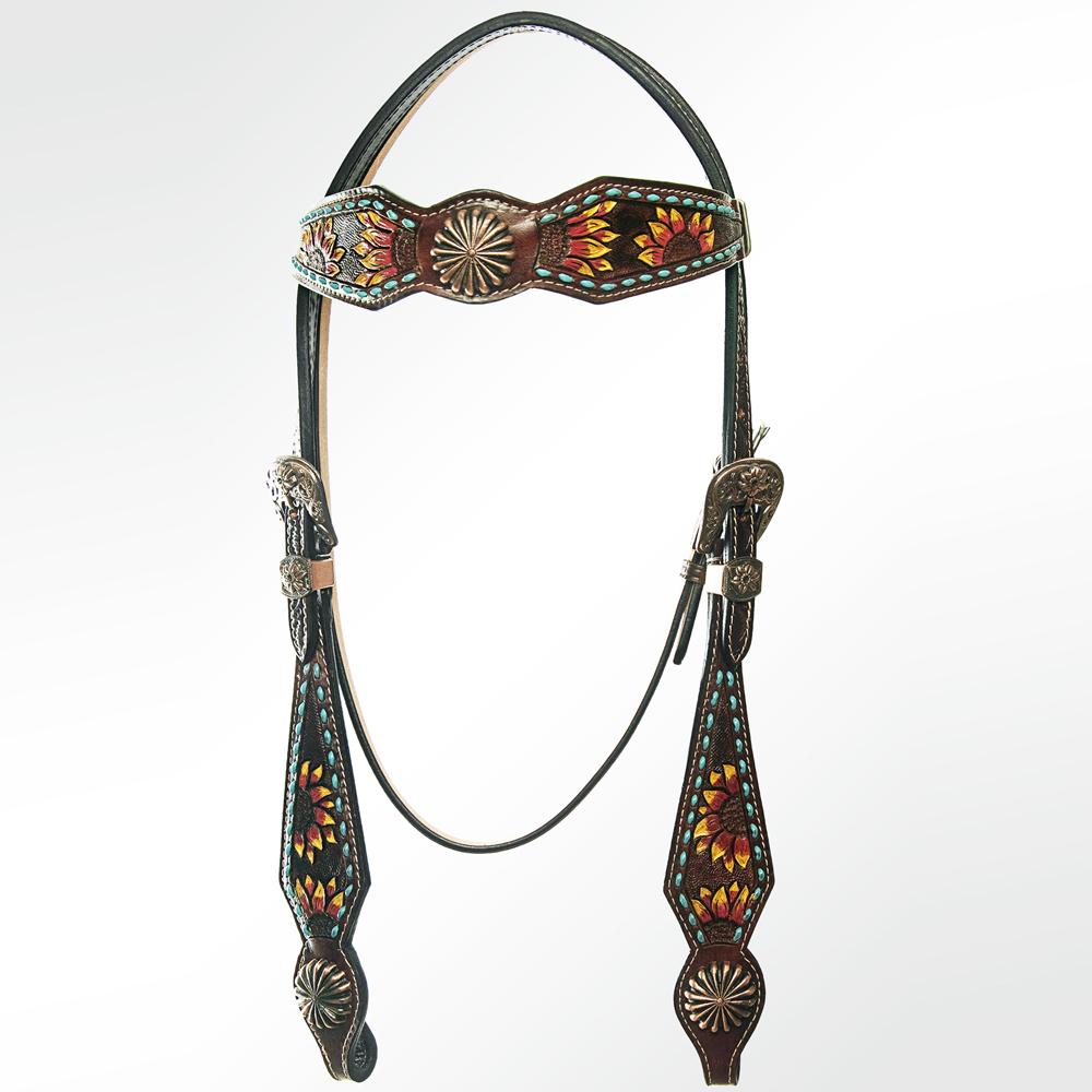 American Darling Sunflower Headstall #ADPAF112-HS