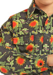 Rock and Roll Boys Dale Brisby Cactus Snap Shirt #B8S2329