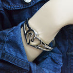 Equestrian Heart Cuff Bracelet #BC2504