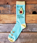 Socks I'm fat, but I'm the good kind of fat #SOCKAVOCADO