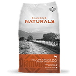 Diamond Naturals Chicken & Rice Formula All Life Stages Dry Dog Food, 40-lb bag #50400403