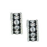 Crystal Shine Small Hoop Earrings #ER1032