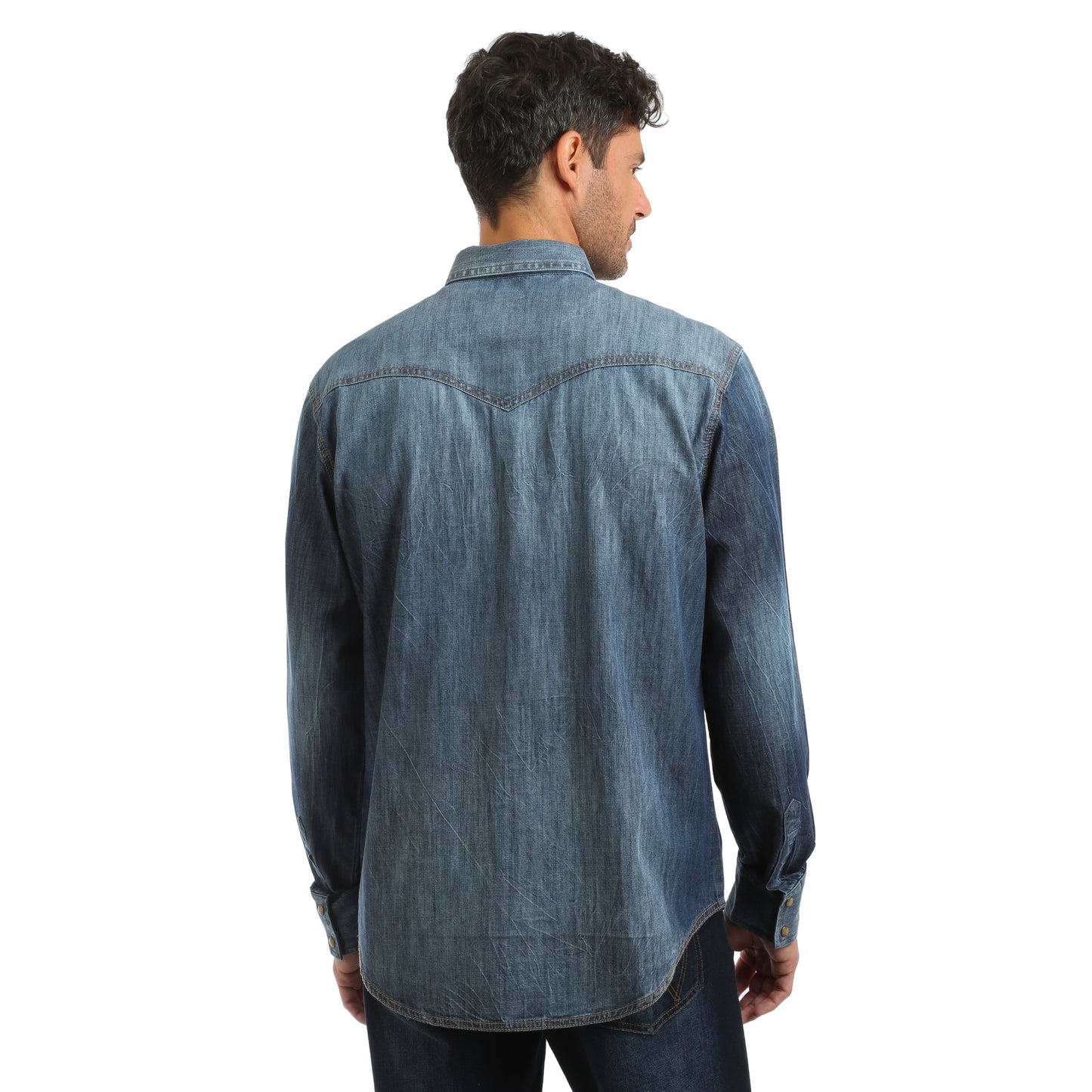 Wrangler Men's Denim Retro Shirt #MVR458D