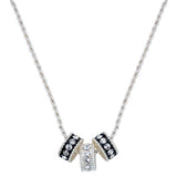 Montana Silversmith's Crystal Shine Three Ring Necklace #NC1032