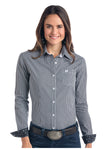 Rock & Roll Cowgirl Classic Check Button Down #R4B1527