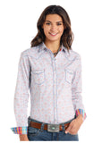 Rock & Roll Cowgirl Print Snap Shirt #R4S9409