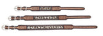 Rafter T Dog Collar with Tooling, Leopard Print Hair On Inlay #RTDC401