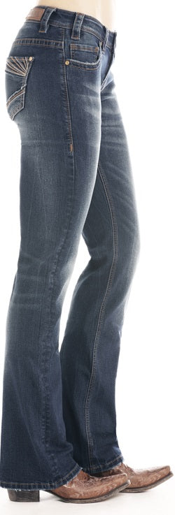 Rock and Roll Riding Bootcut Extra Stretch Jeans #W7-9214