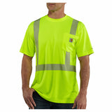 Carhartt Men's FORCE HIGH-VISIBILITY SHORT-SLEEVE CLASS 2 T-SHIRT #100495