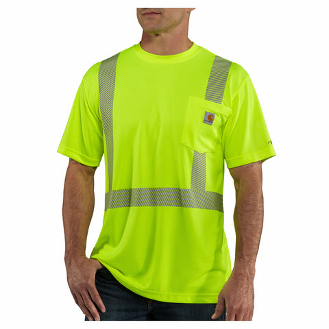 Carhartt Men's FORCE HIGH-VISIBILITY SHORT-SLEEVE CLASS 2 T-SHIRT #100495