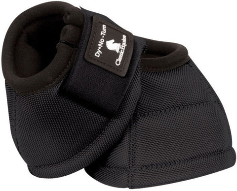 Classic Equine Dy-No Turn Bell Boots Black #CDN100B