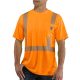 Carhartt Men's FORCE HIGH-VISIBILITY SHORT-SLEEVE CLASS 2 T-SHIRT #100495