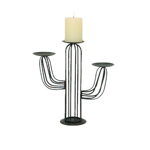 CACTUS 3-PILLAR CANDLE HOLDER #WD3009