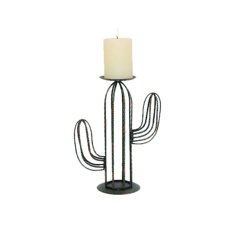 CACTUS SINGLE PILLAR CANDLE HOLDER #WD3010