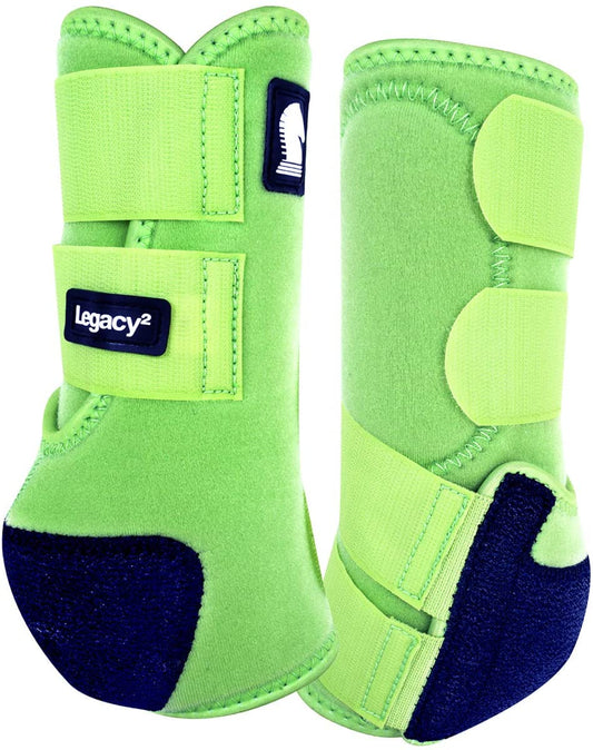 Classic Equine Legacy 2 Front Boots Lime #CLS102LG