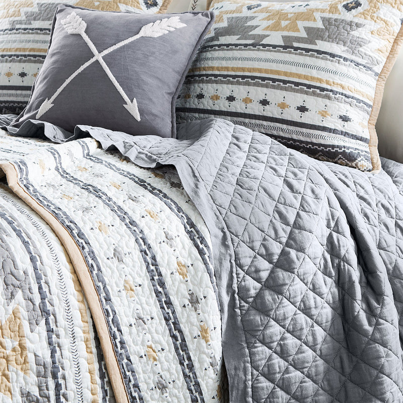 DESERT SAGE REVERSIBLE QUILT SET KING #QW1939-KG-OC