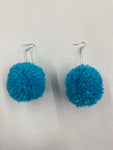 Pom Pom Earrings Turquoise #ERPP