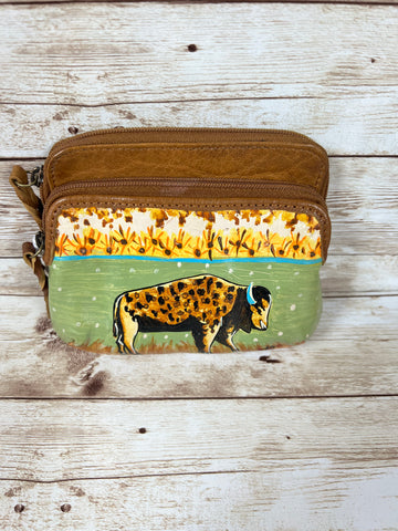 American Darling Painted Buffalo Change Purse #ADBGM235R39