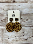 Earrings Gold Leopard  #E6861GD-LEO