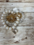 BRACELET 3 Stretch Pearl and Gold Tone #FB2213-GDWHT